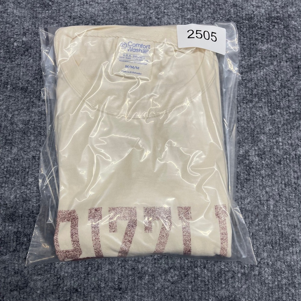 University of Montana Grizzlies‎ T-Shirt Mens Medium Cream Comfort Wash NCAA - Picture 9 of 9